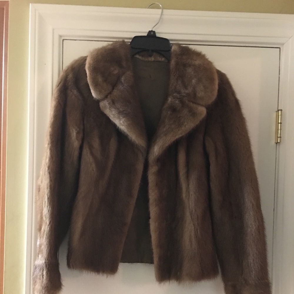 Waist length mink jacket